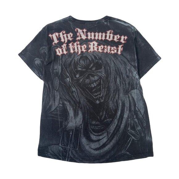 Iron Maiden The Number Of The Beast AOP Band Tee L - Picture 2 of 6